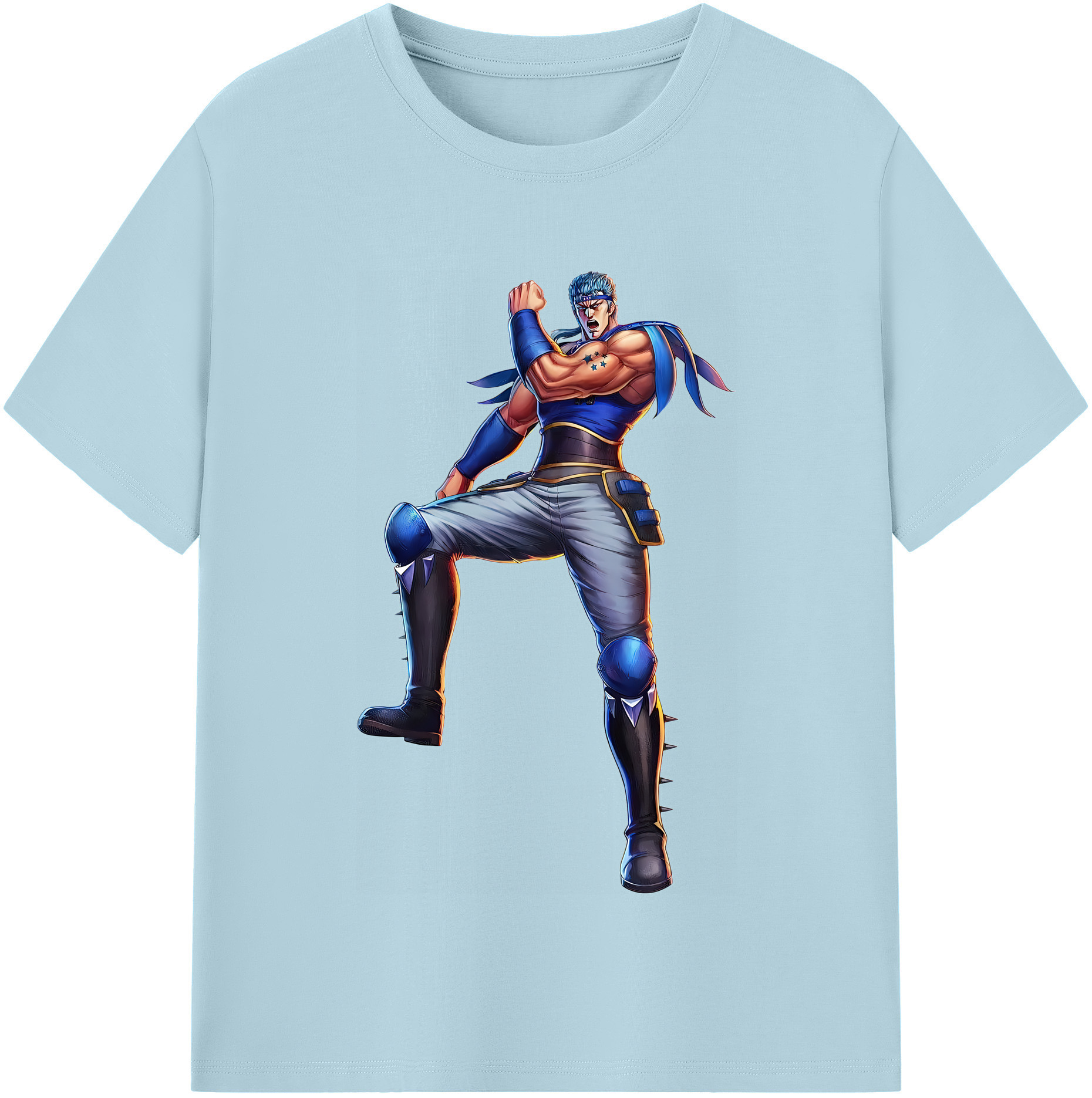 （画像用） 北斗の拳 Fist of the North Star 綿100％半袖Tシャツ（フロントプリント）